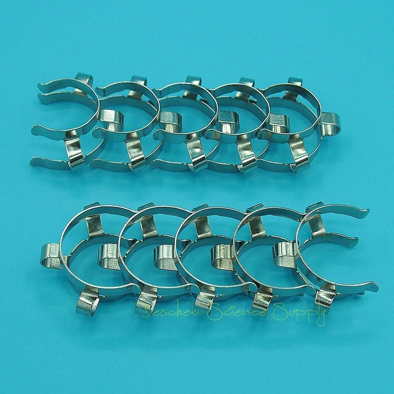 Dinglab 10PCS 14/23,14/20 Metal Clip,Keck Clamp,For 14# Glass Ground Joint - Image 2